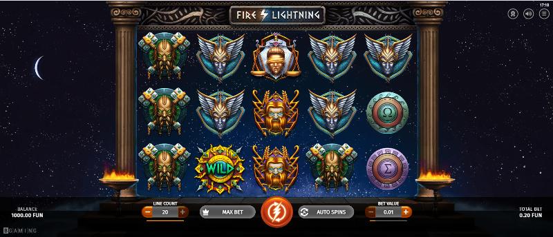 Fire Lightning slot game artwork