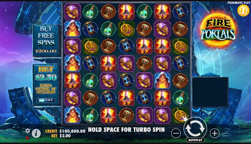 Fire Portals slot game artwork
