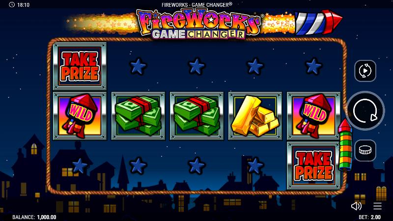 Fireworks Game Changer slot game artwork