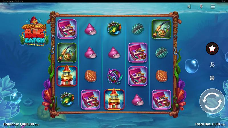 Fish ‘N’ Nudge Big Catch slot game artwork