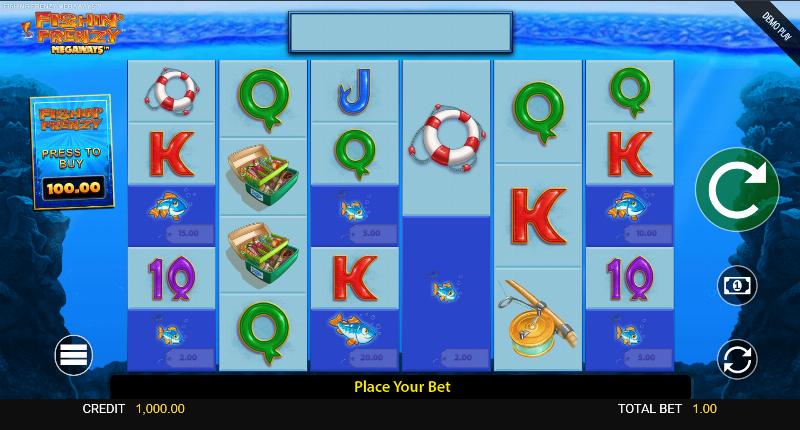 Fishin Frenzy Megaways slot game artwork