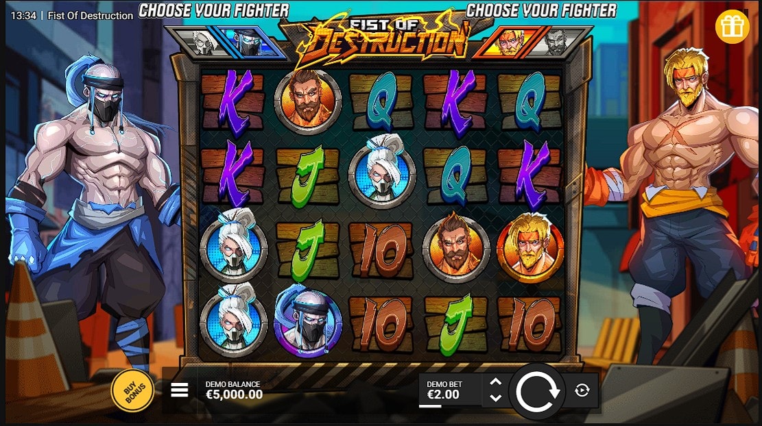 Fist Of Destruction slot game artwork