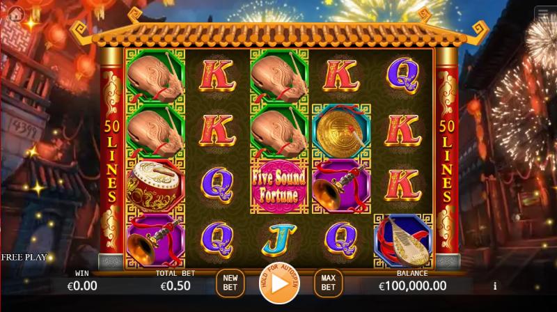 Five Sound Fortune slot game artwork