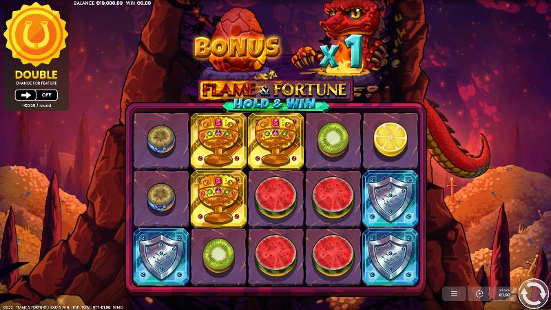 Flame And Fortune: Hold And Win slot game artwork