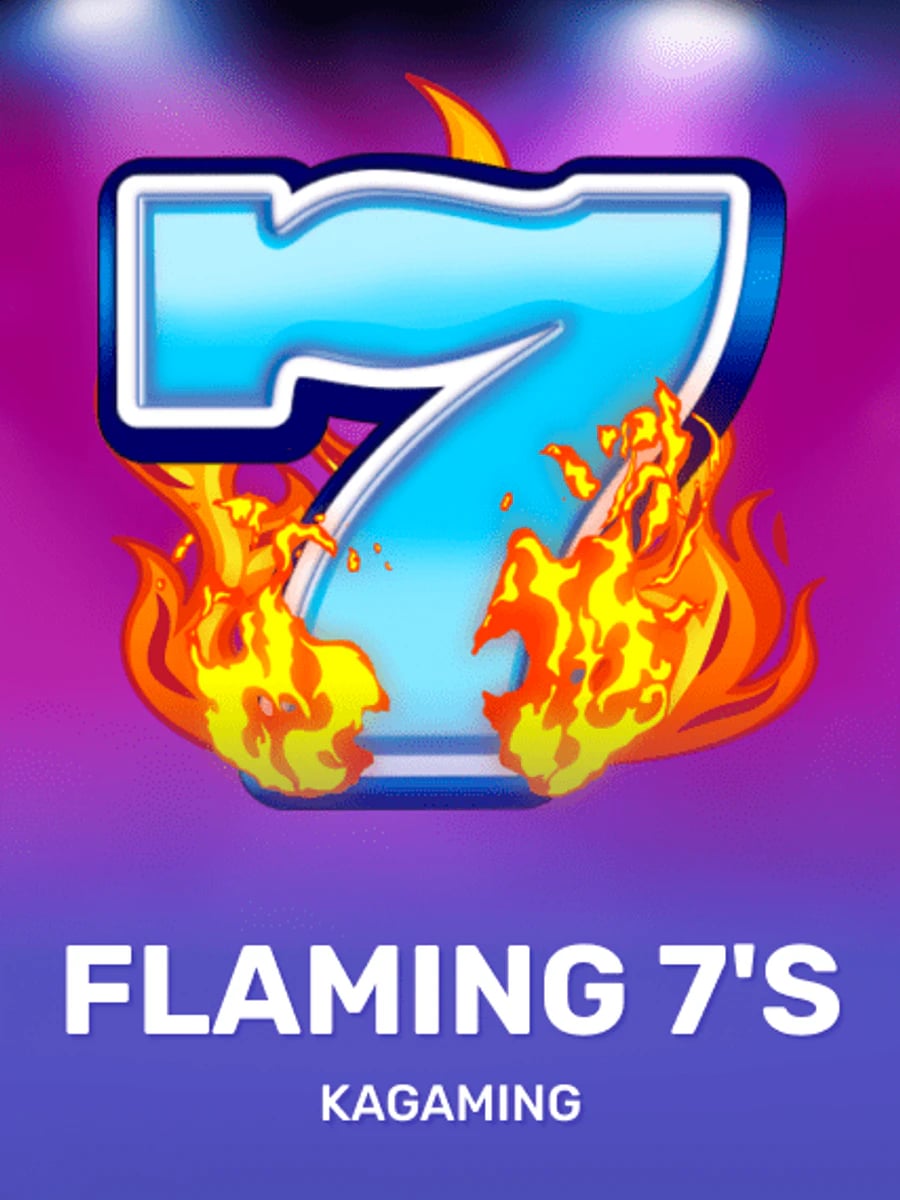 Flaming 7s slot game artwork