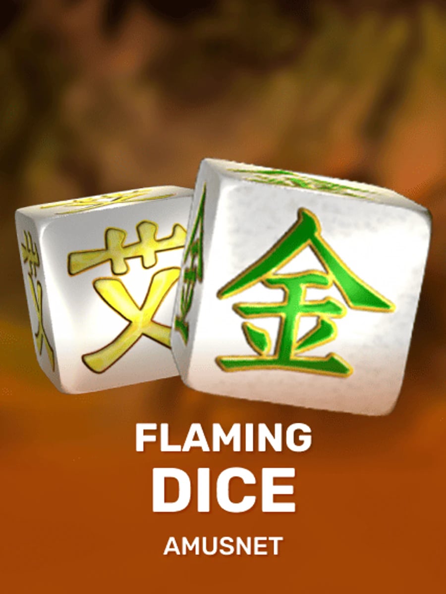 Flaming Dice slot game artwork