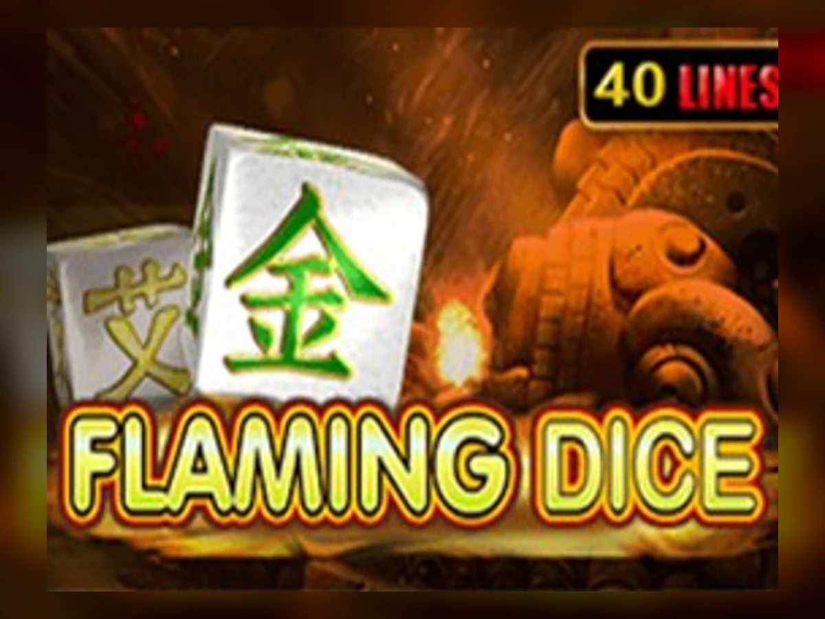 Flaming Dice slot game artwork