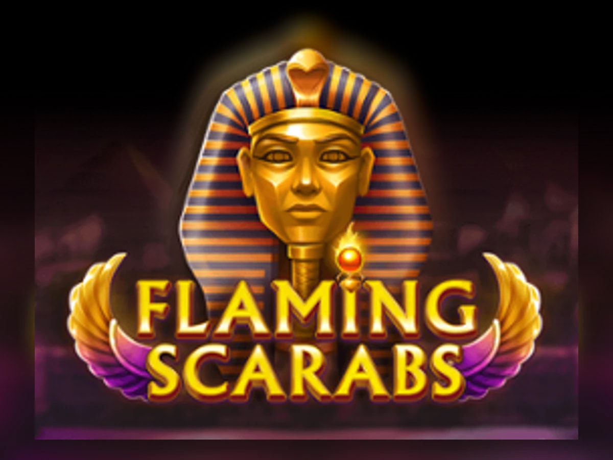 Flaming Scarabs slot game artwork