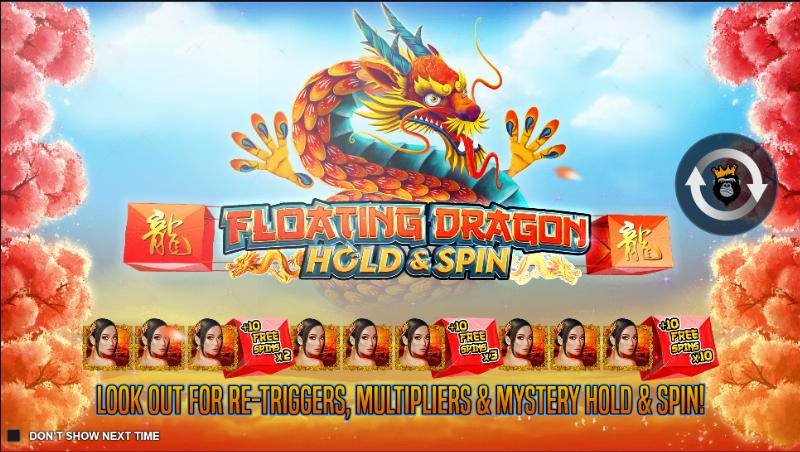Floating Dragon slot game artwork