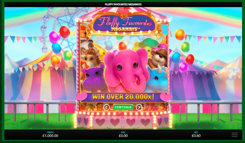 Fluffy Favourites Megaways slot game artwork