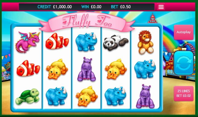 Fluffy Too slot game artwork