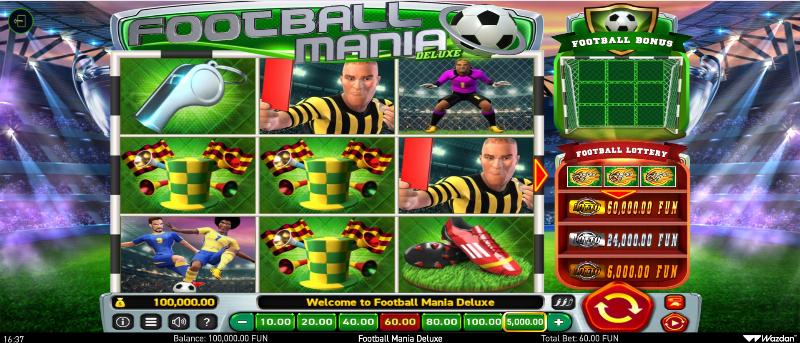 Football Mania Deluxe slot game artwork