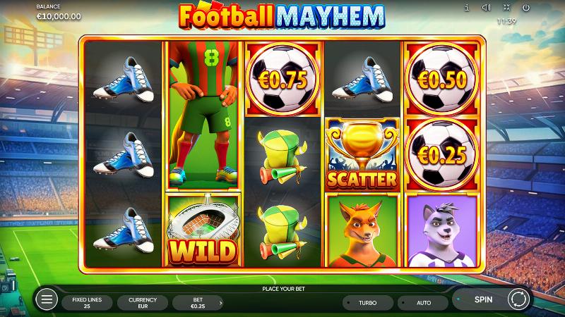 Football Mayhem slot game artwork