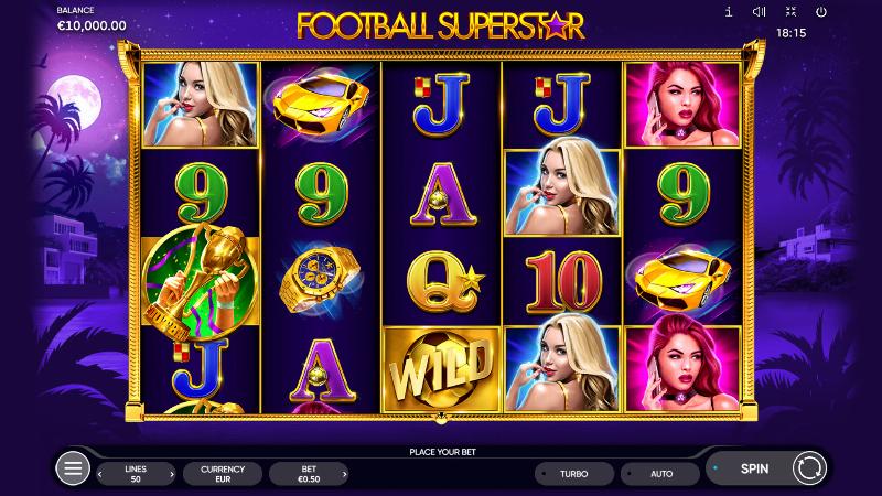 Football Superstar slot game artwork