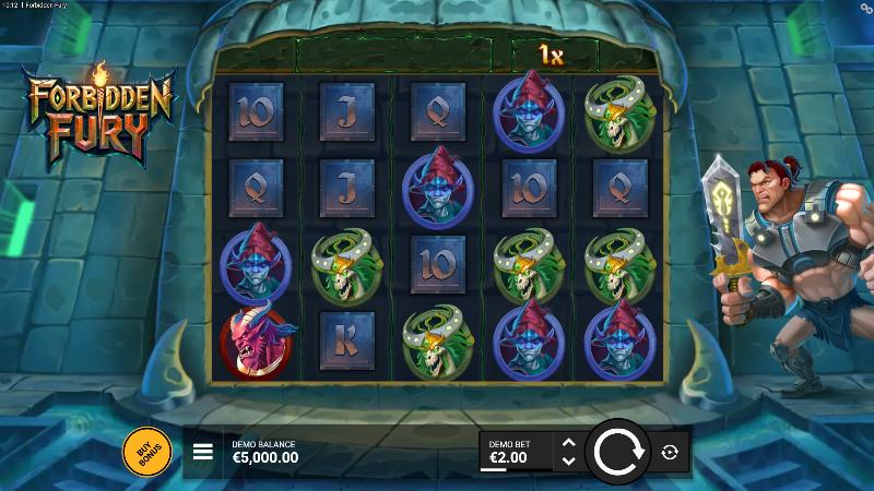 Forbidden Fury slot game artwork
