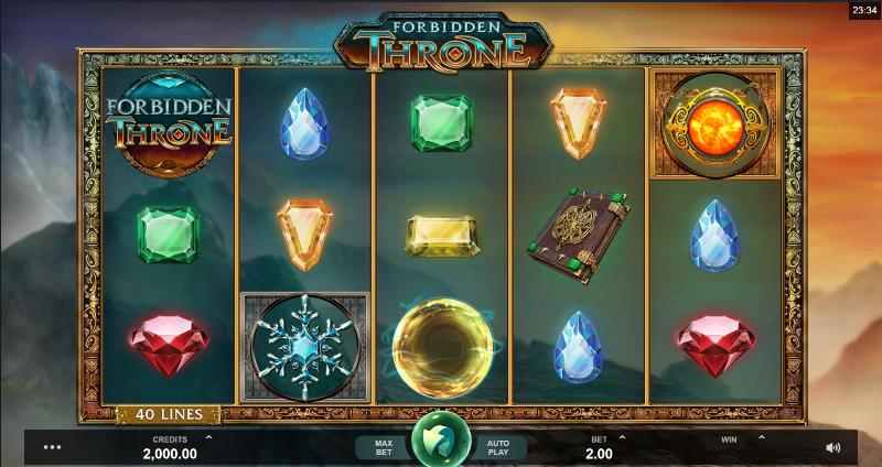 Forbidden Throne slot game artwork