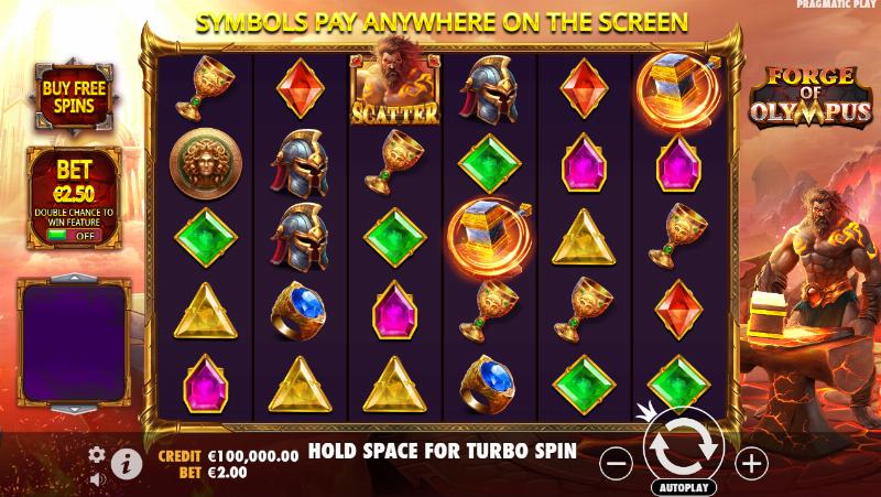 Forge Of Olympus slot game artwork