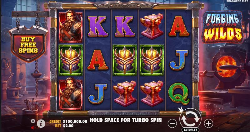 Forging Wilds slot game artwork
