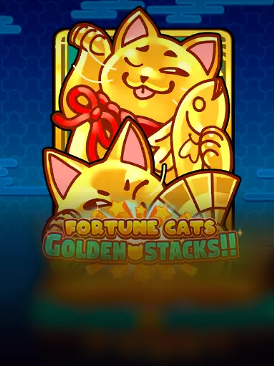 Fortune Cats Golden Stacks slot game artwork