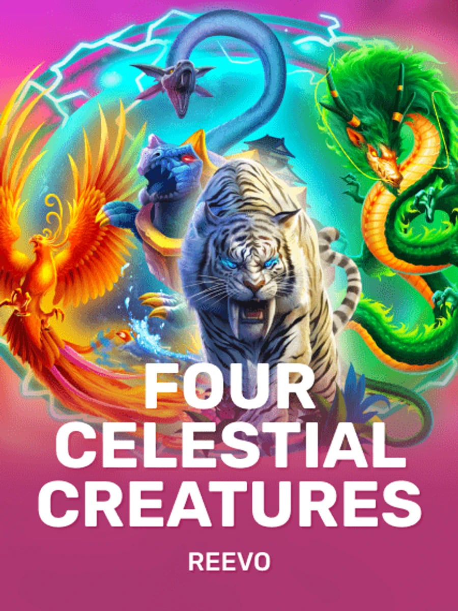 Four Celestial Creatures slot game artwork