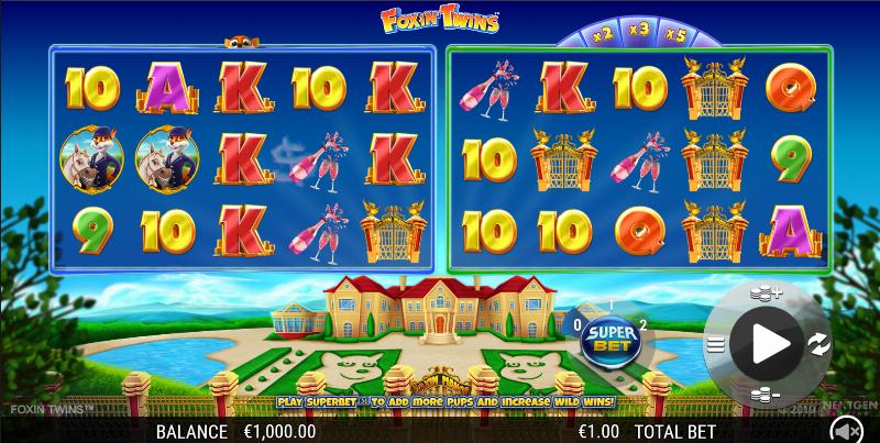 Foxin Twins slot game artwork