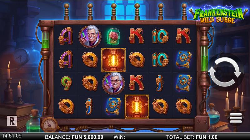 Frankenstein Wild Surge slot game artwork