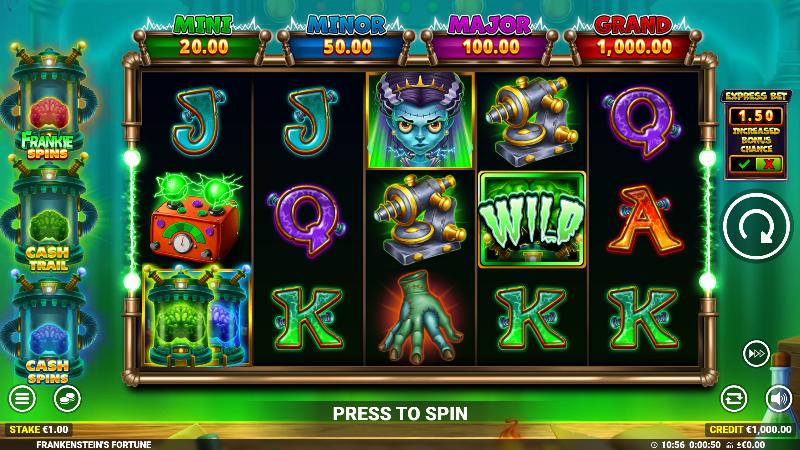 Frankenstein’s Fortune slot game artwork