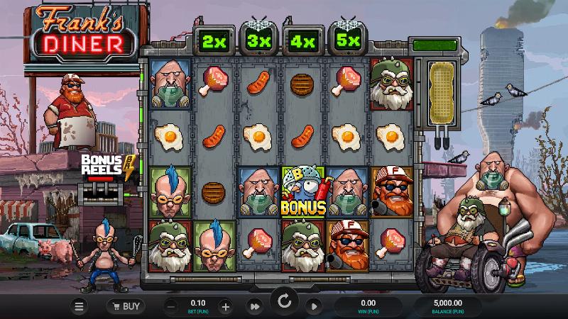 Frank’s Diner slot game artwork