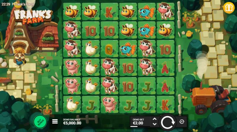 Frank’s Farm slot game artwork