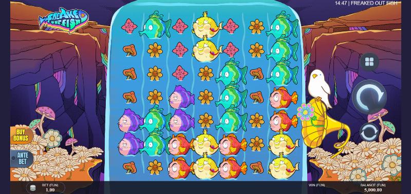 Freaked Out Fish slot game artwork