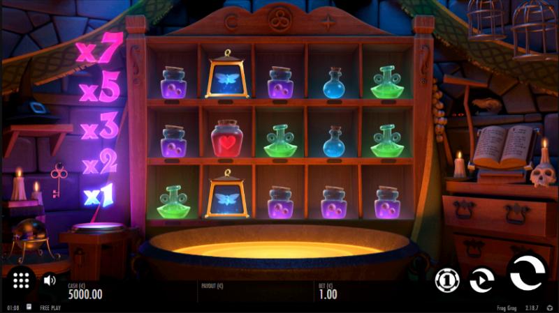 Frog Grog slot game artwork