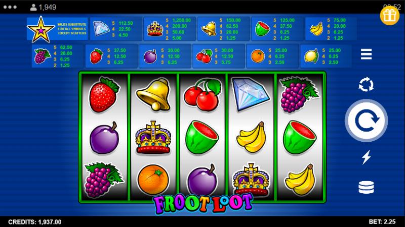 Froot Loot 9-Line slot game artwork