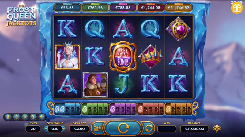 Frost Queen Jackpots slot game artwork