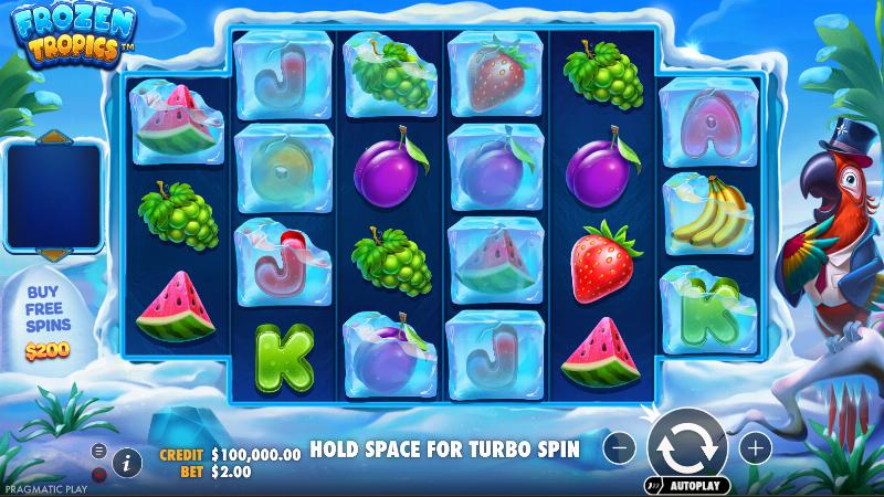 Frozen Tropics slot game artwork