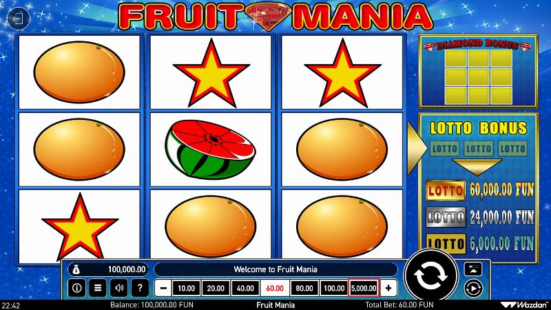 Fruit Mania slot game artwork
