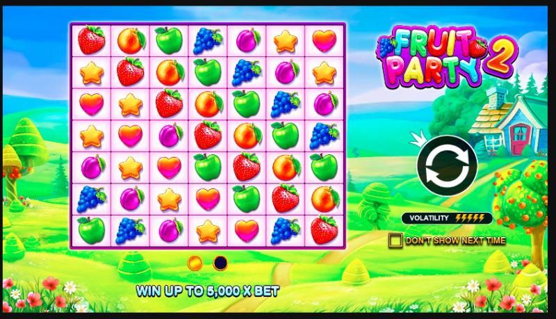 Fruit Party 2 slot game artwork