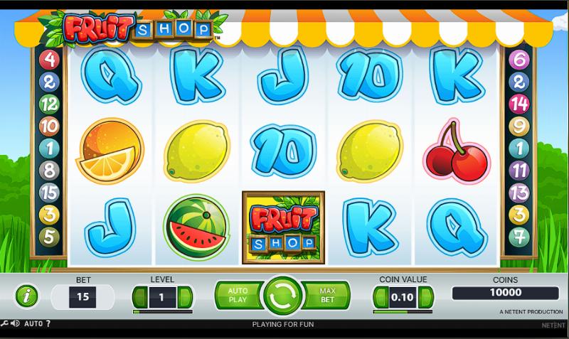 Fruit Shop (Netent) slot game artwork