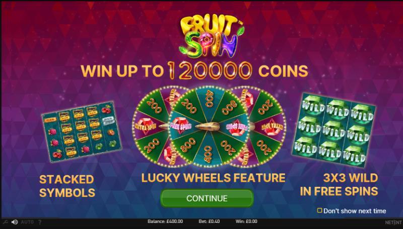 Fruit Spin slot game artwork
