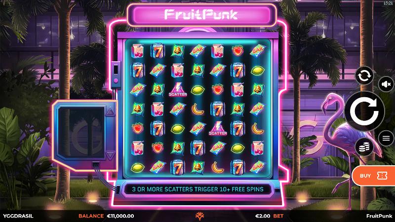 Fruitpunk slot game artwork