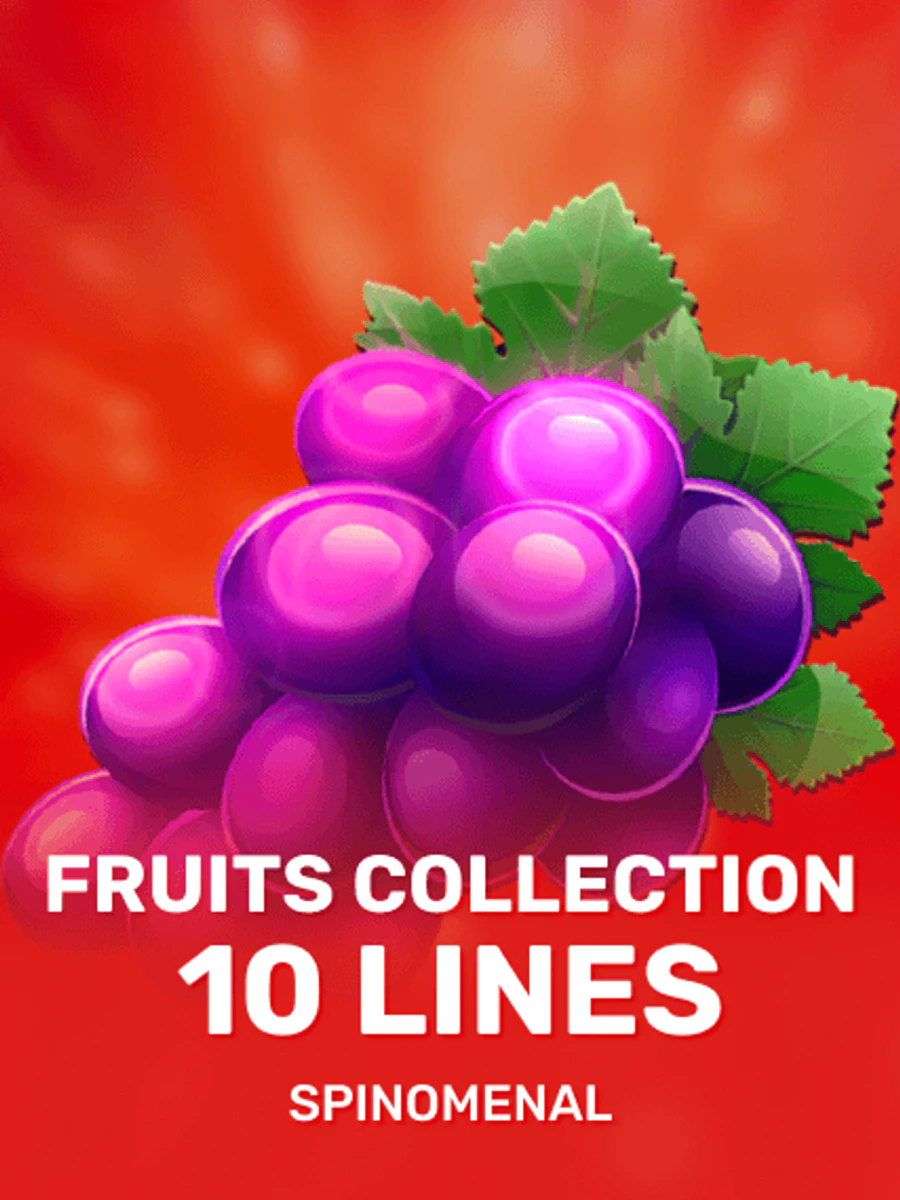 Fruits Collection 10 Lines slot game artwork