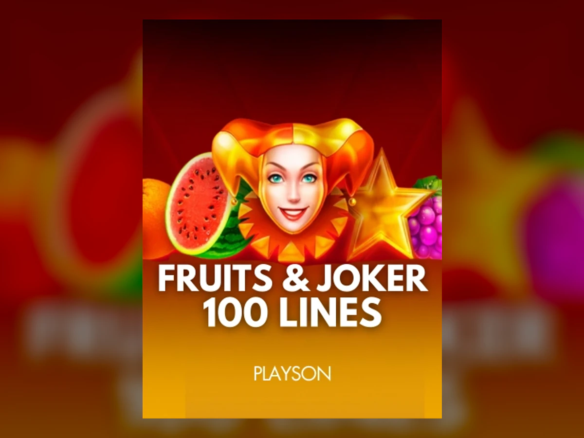 Fruits & Jokers: 100 lines slot game artwork