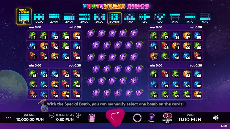 Fruitverse slot game artwork
