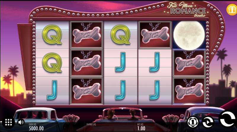 Full Moon Romance slot game artwork