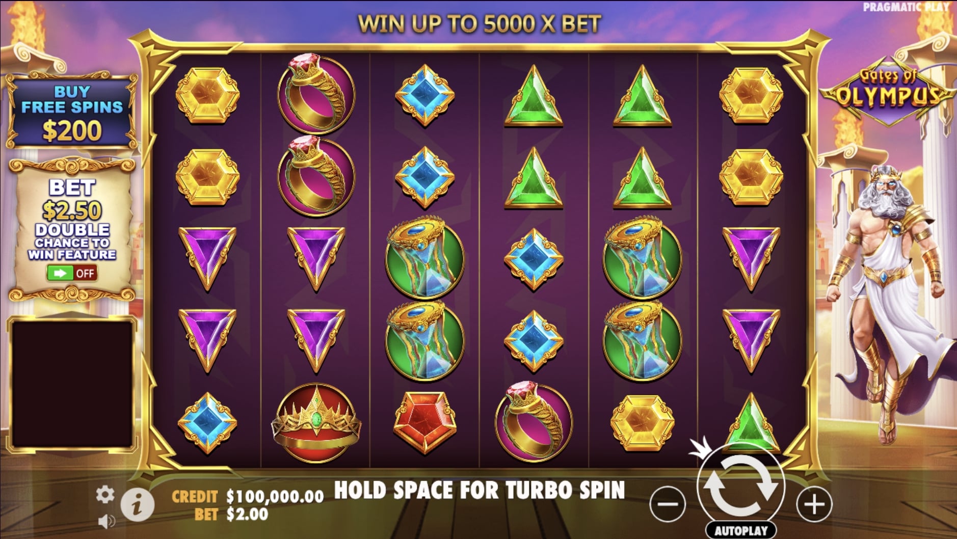Gates of Olympus slot game artwork