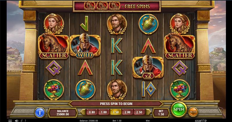 Gates Of Troy slot game artwork