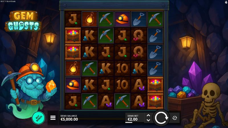 Gem Ghosts slot game artwork