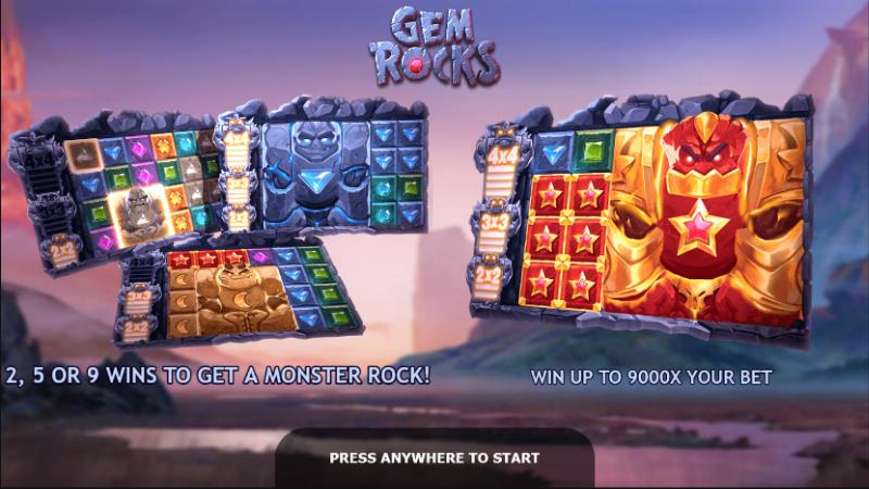Gem Rocks slot game artwork