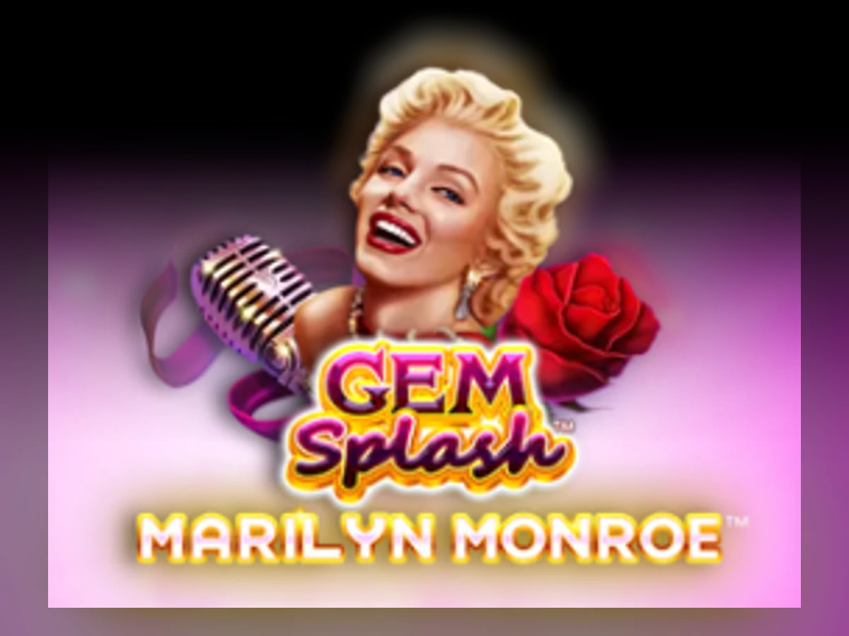 Gem Splash: Marilyn Monroe slot game artwork