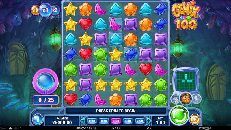 Gemix 100 slot game artwork