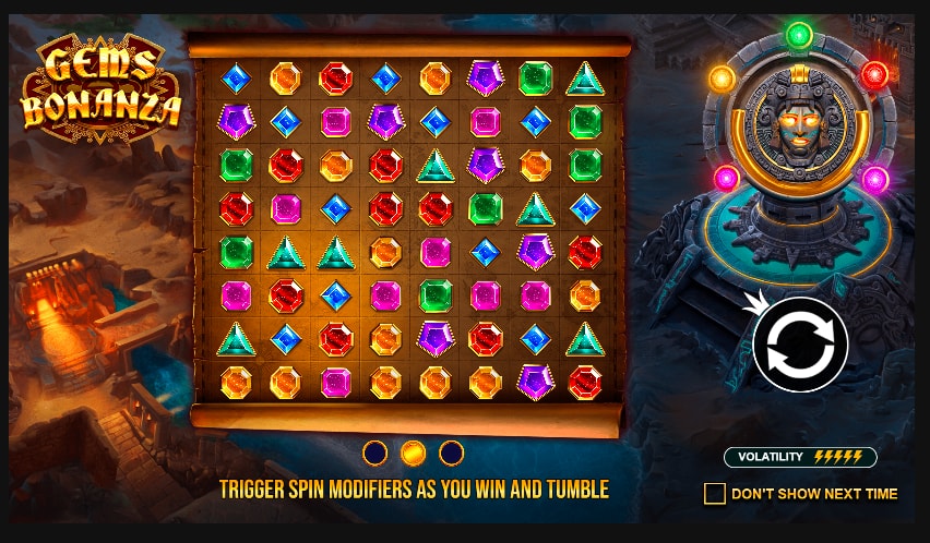 Gems Bonanza slot game artwork